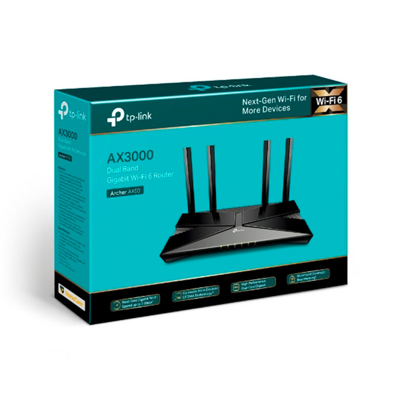 Roteador Tp Link Archer Ax Wifi Dual Band Gigabyte Ax Mbps Em Ghz Quatro Antenas